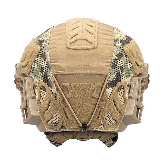 EXFIL Carbon/LTP Rail 3.0 Helmet Cover in MultiCam from Team Wendy has loop patches for outer attachments